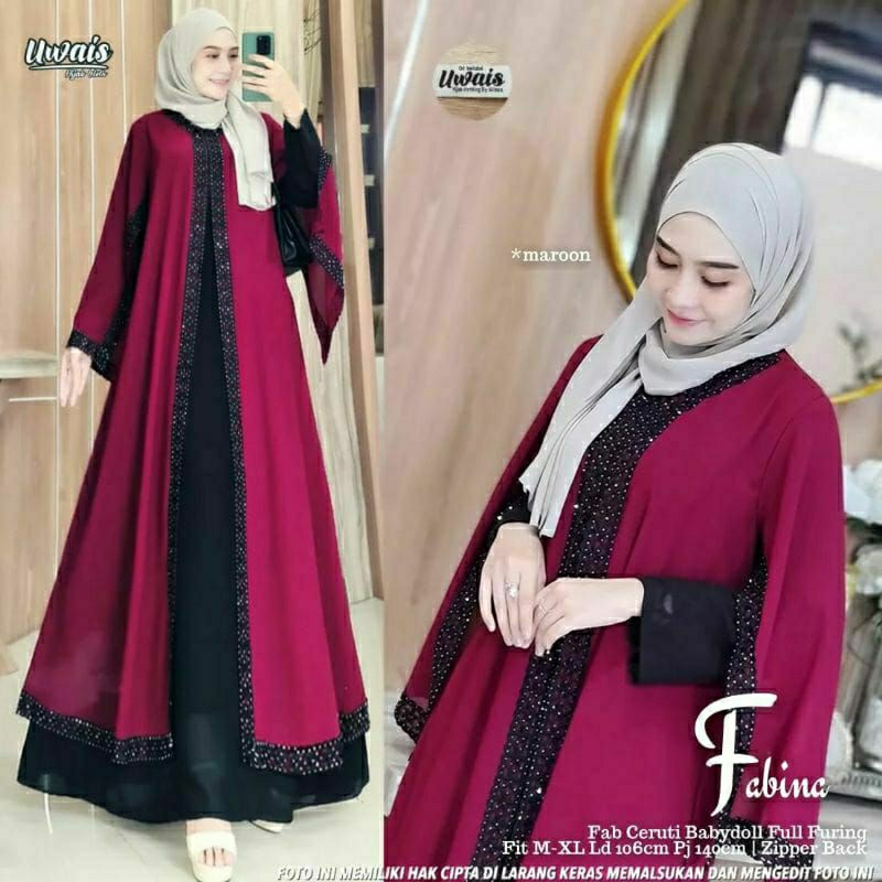 BAJU WANITA GAMIS TERBARU REMAJA 2022  REBECA SET / GROSIR BUSANA SURABAYA / TERMURAH / TERLARIS / C
