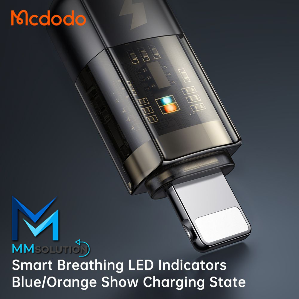 MCDODO CA-3140 Kabel Transparent Auto Power Off USB to Lightning 3A