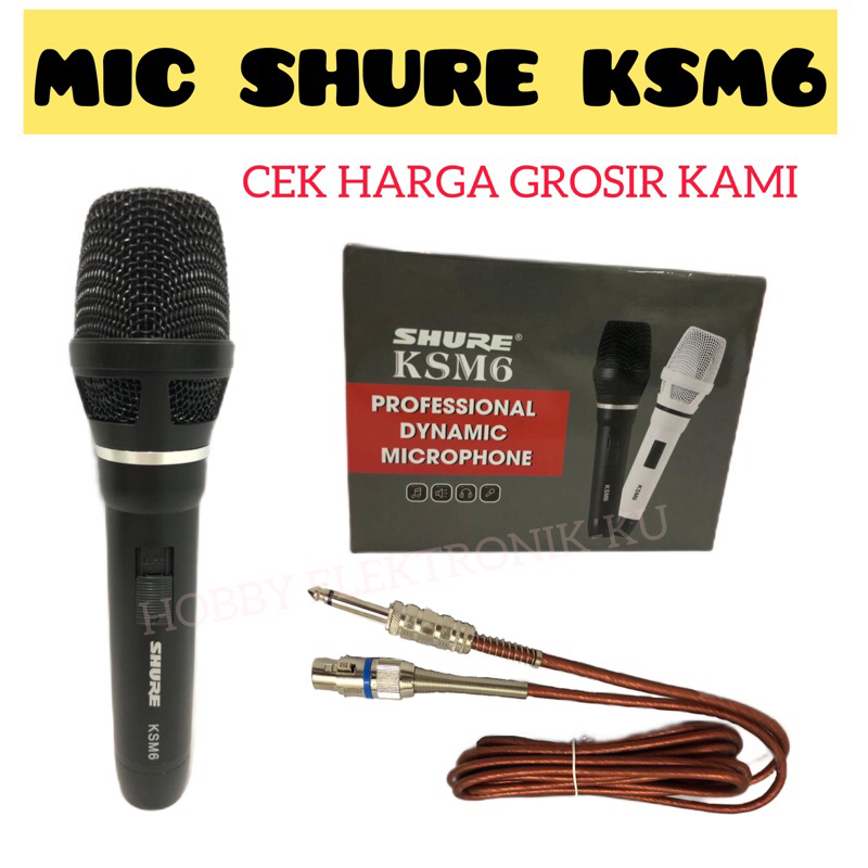 MICROPHONE VOCAL SHURE KSM6 BLACK PROFESIONAL