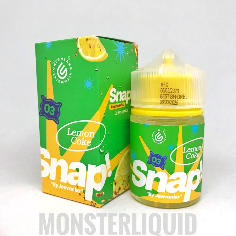 SNAP LEMON COKE BY UNIONLABS 3MG 60ML