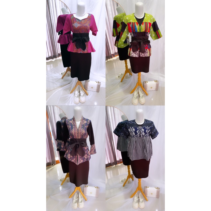 Atasan Batik / Atasan Endek Wanita / Atasan Tenun Wanita / Preloved dress / Preloved Blouse