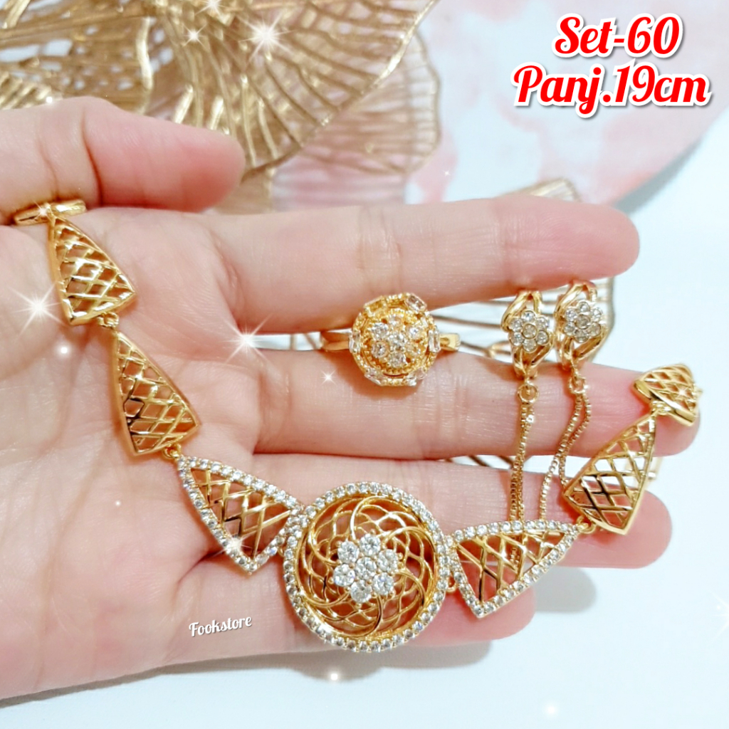 TERMURAH SET GELANG 3 IN 1 XUPING /ANTI ALERGI