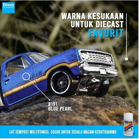 Pilox Diton Blue Pearl 8191 300ml Warna Biru Mutiara Metalik Sepeda Motor Mobil