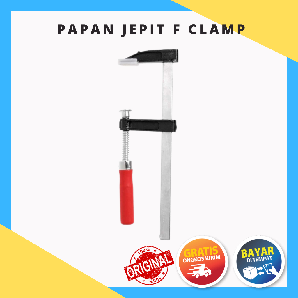 Klem Papan Jepit F Clamp  Kayu Heavy Duty Woodworking - Dec04