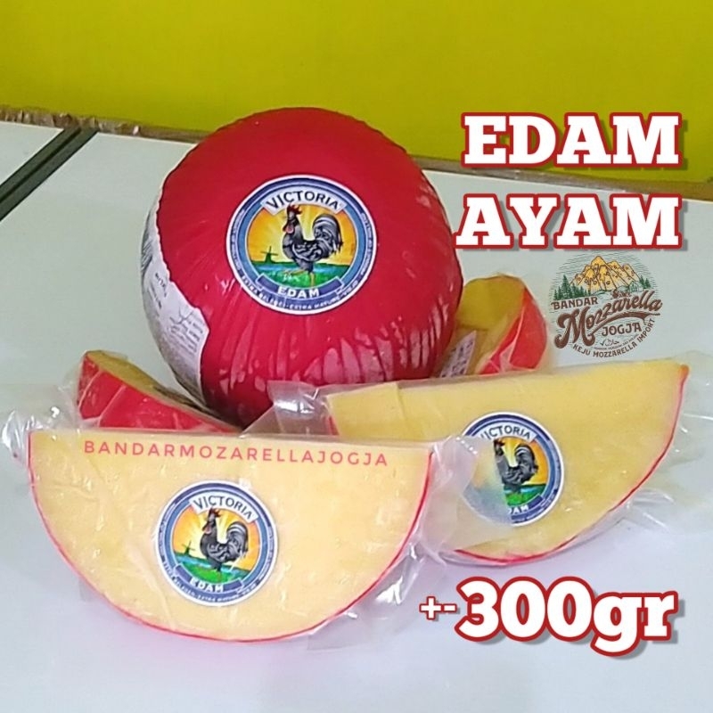 

Keju EDAM 300gr djong Victoria dejong ayam hitam & uniekaas