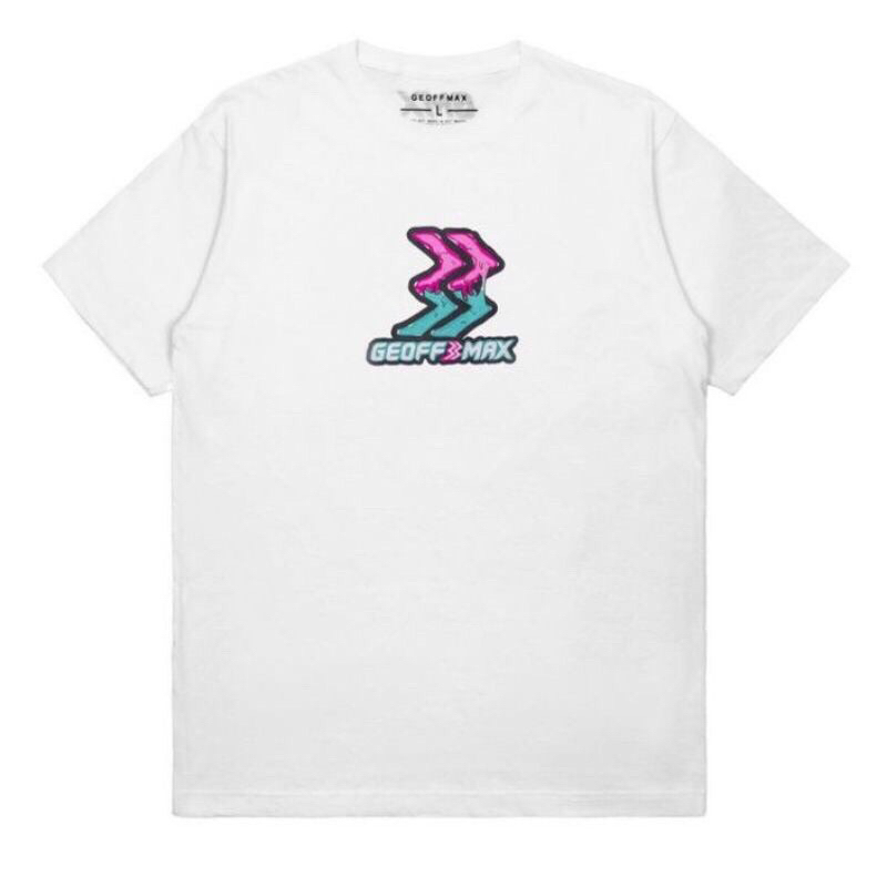 Geoff Max Slizer White Tshirt/Kaos Pria