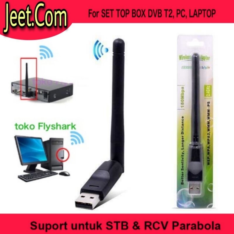 USB WIFI MT7601 - Dongle WiFi wireless Adapter MT7601 Untuk Set Top Box