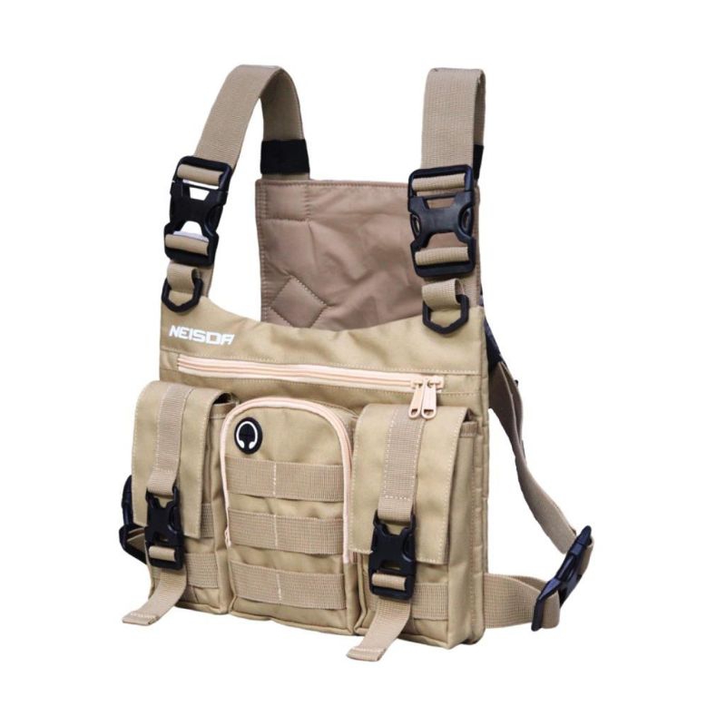 tas dada pria tactical chest bag  premium neisda cream