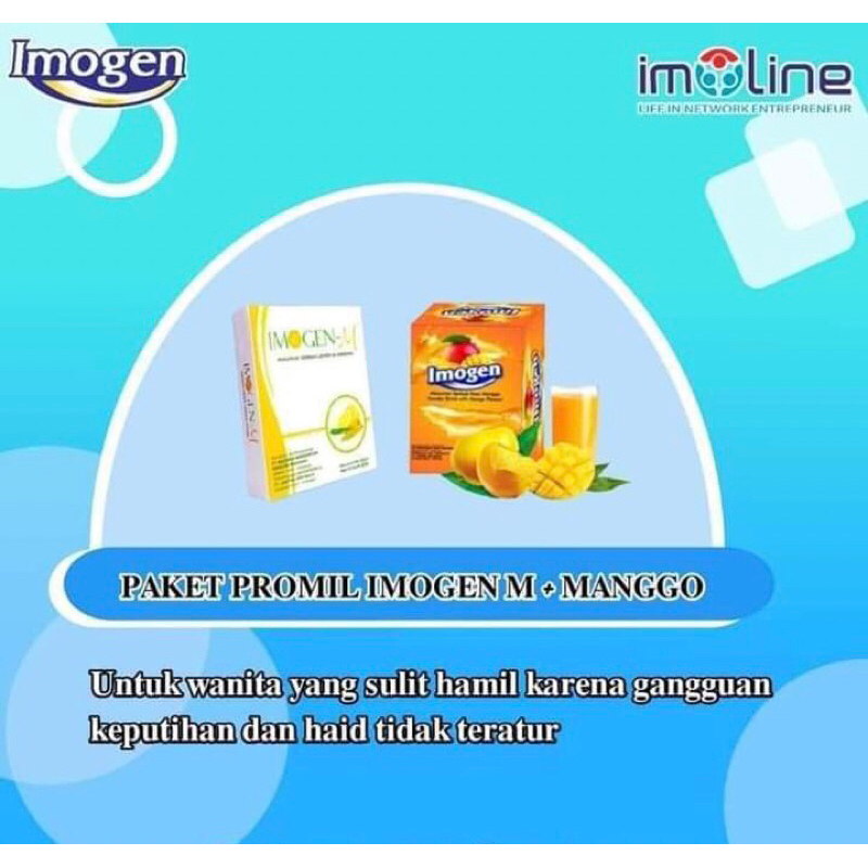 Paket Promil (Program Hamil) Imogen M 4 pcs dan Mango 4 Pcs