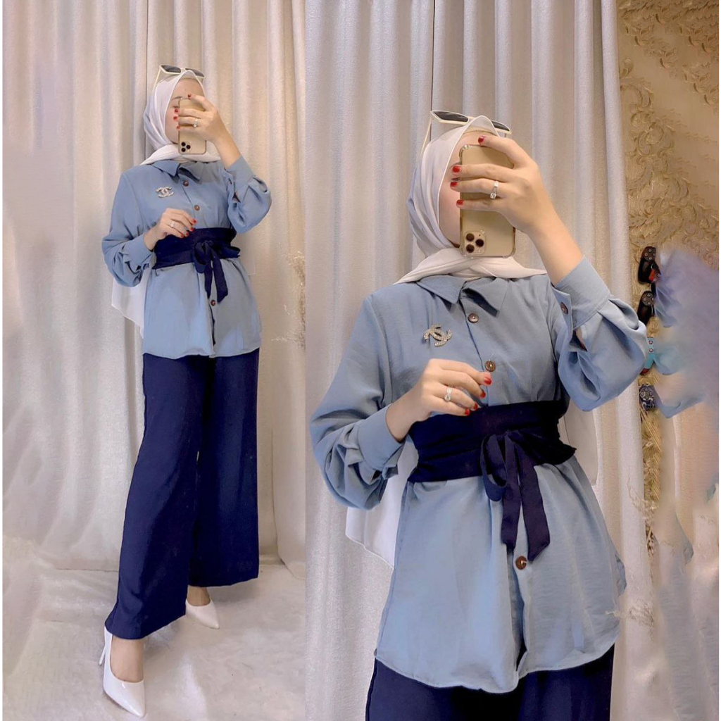 Saroja | Oneset Nagita Set Wanita Terlaris  | SJ Fashion