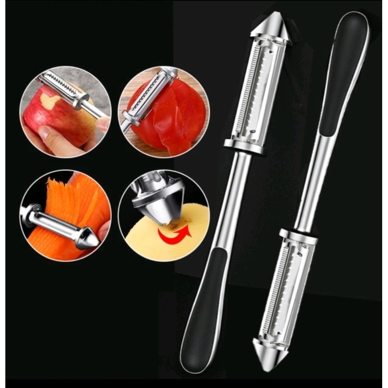 Pisau Kupas Multifungsi Peeler Knife (Stainless) / Pengupas Buah Sayur / Alat Kupas Buah Sayur