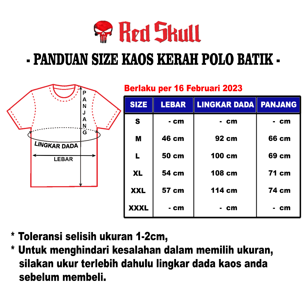 RED SKULL Kaos Kerah Polo Batik Parang Bahan Katun Solo Hijau Ada Saku