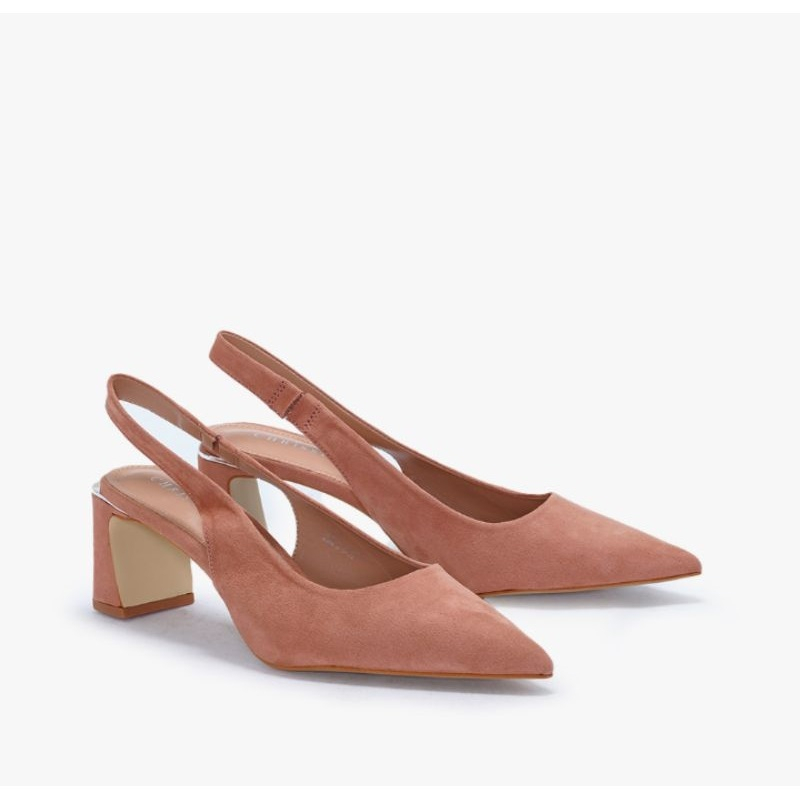 PAYLESS - CHRISSIE CRI NINETTE SLING HEELS NUDE SEPATU SANDAL WANITA WITH BOX