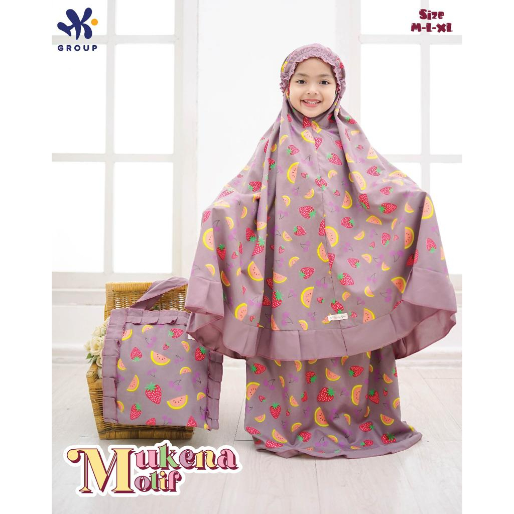 MUKENA MOTIF HK/ Mukena Anak