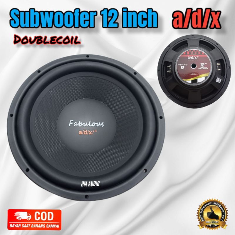 SUBWOOFER  12 inch ADX FABULOUS 12 INCH Speaker adx fabulus 12 inch double coil