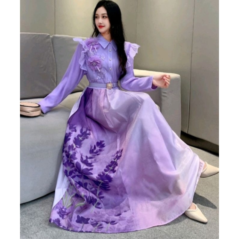 Dress Gamis 3DimensiLILAC