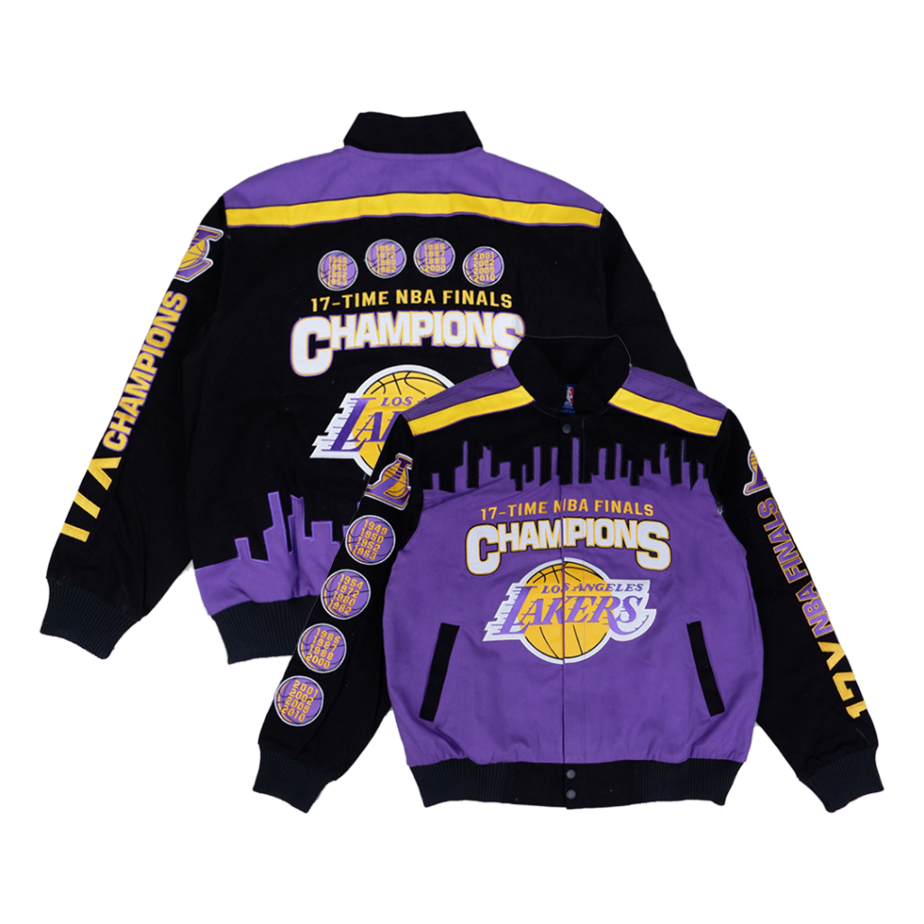 VARSITY JACKET LAKERS BASKETBALL CHAMPIONS NBA VINTAGE FINALS CHAMPIONS