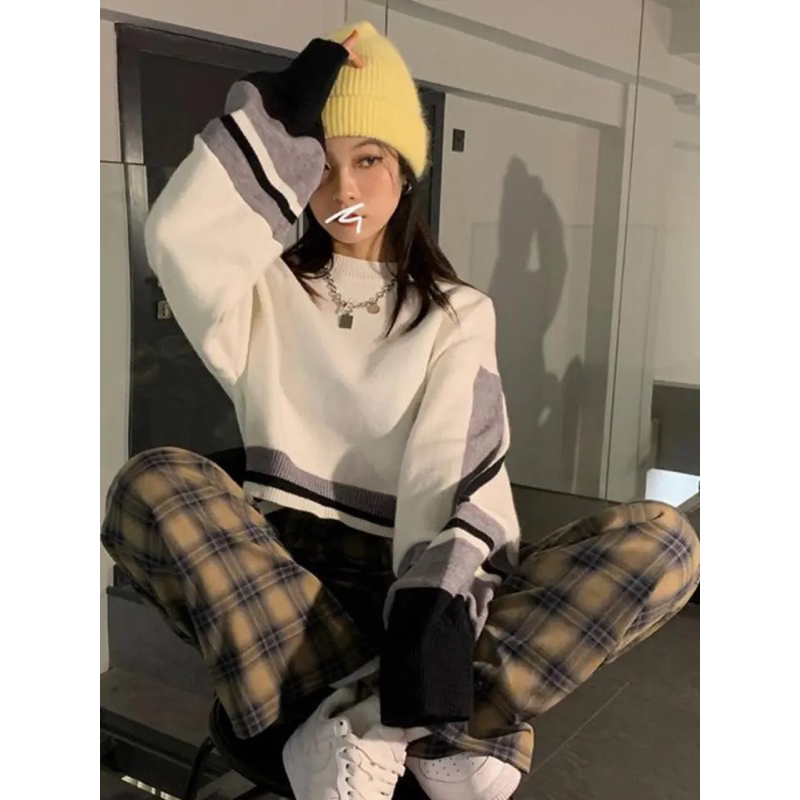 Ayuna Knite Sweater Wanita Korea