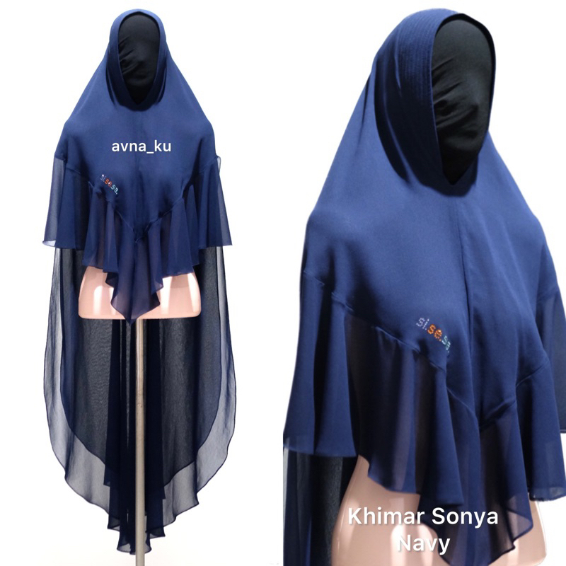 Preloved Khimar SISESA Sonya Navy