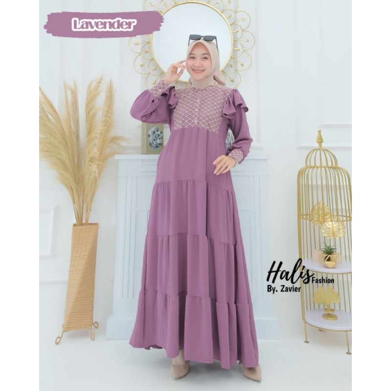 GAMIS SORAYA BY HALIS FASHION/ DRESS SORAYA CRINKLE/ GAMIS HALIS TERBARU