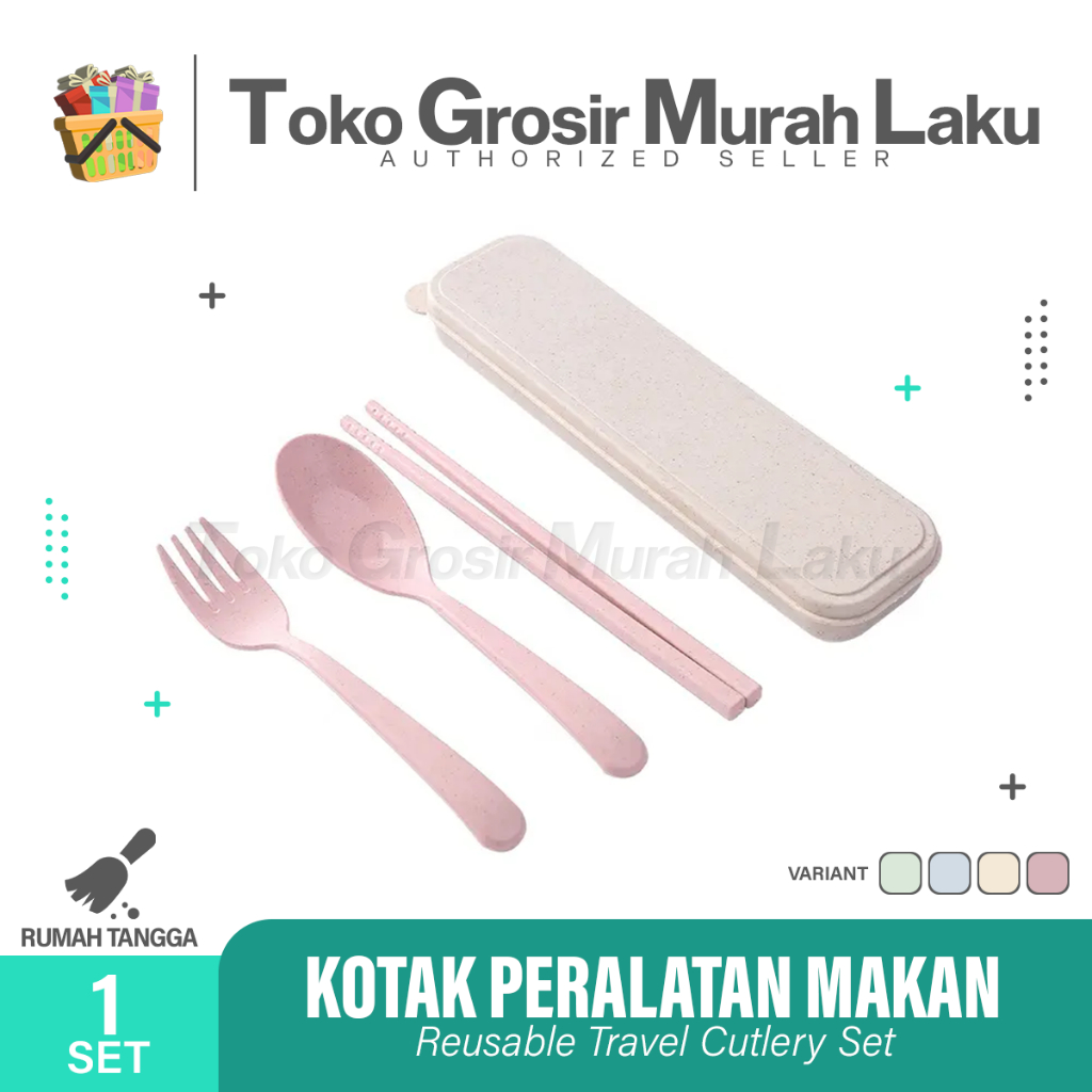 SENDOK SET GARPU SUMPIT SENDOK BAHAN JERAMI KOTAK SENDOK SET 3 in 1