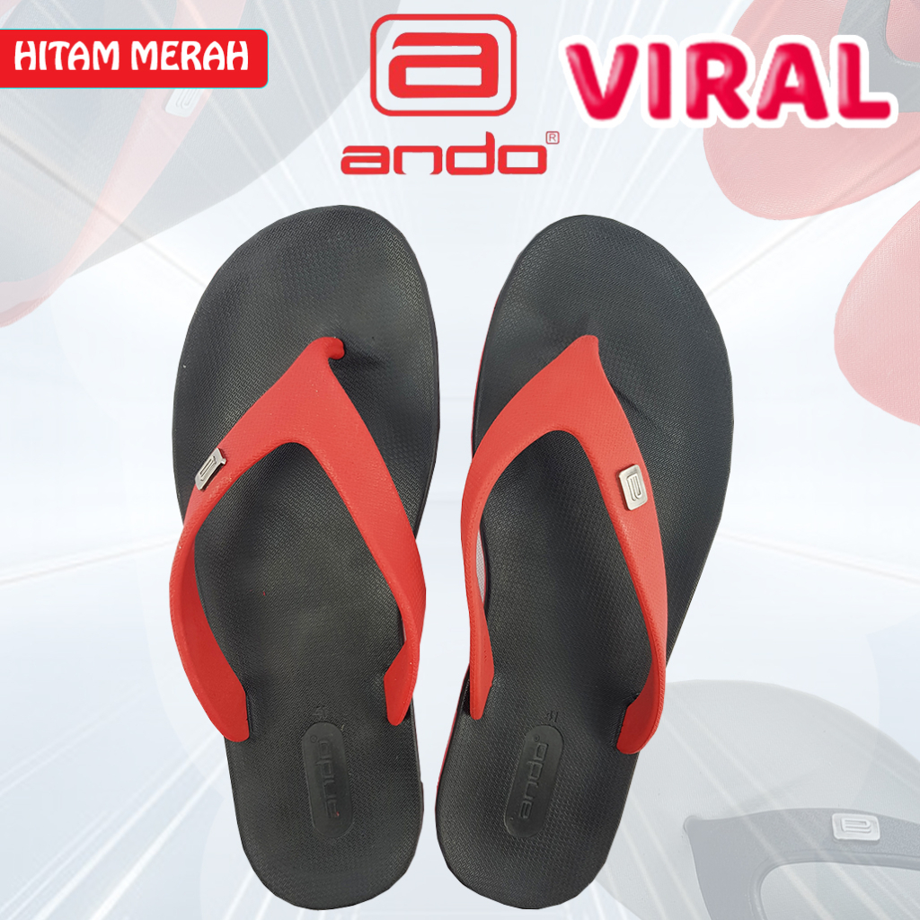 ORIGINAL Sandal Jepit ANDO Viral Pria/ Sandal Japit ANDO Pria Viral 02