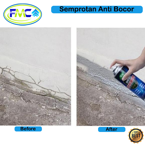 Anti Bocor Spray Instan Semprotan Ajaib Waterfroof Menambal Pelapis Cat Lubang Retak Dinding Tembok Atap Rumah Praktis Serbaguna
