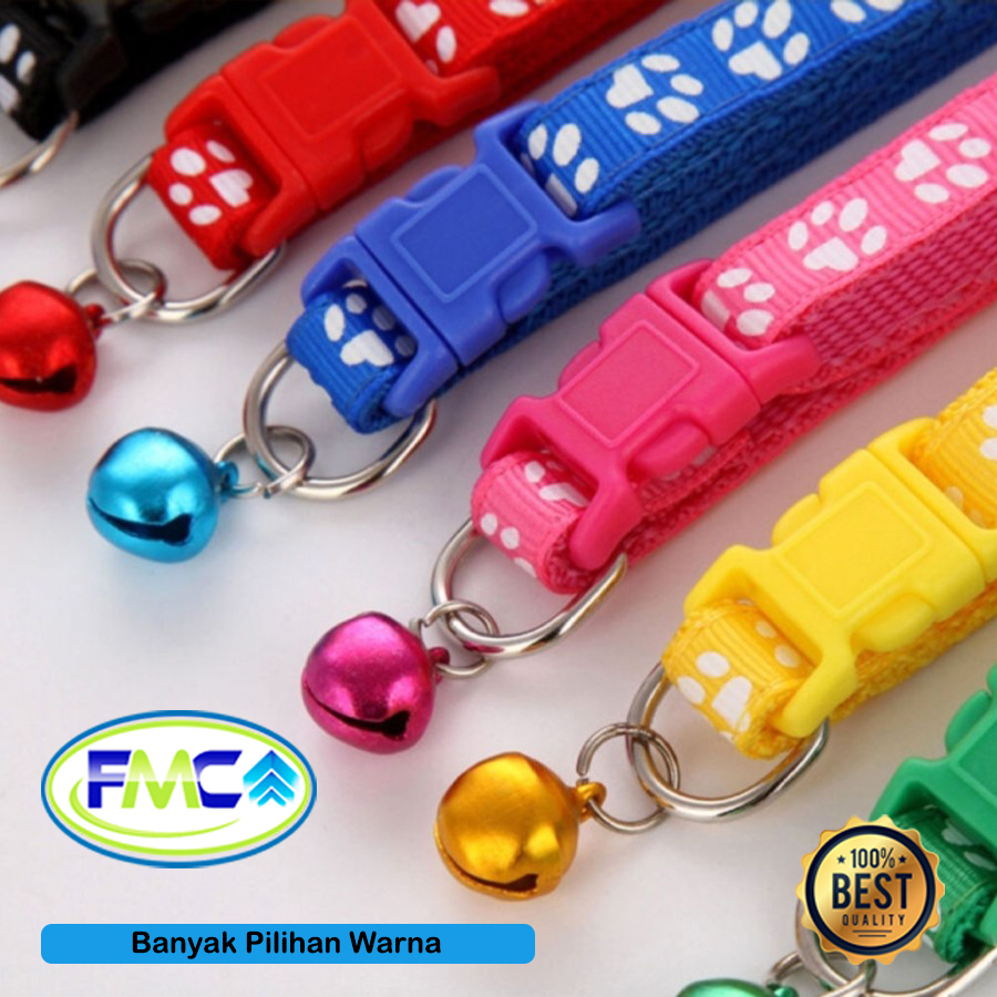 Kalung Kucing Lonceng Warna Tali Leher Anjing Cat Motif Aksesoris Hewan Peliharaan Pet Collar Murah