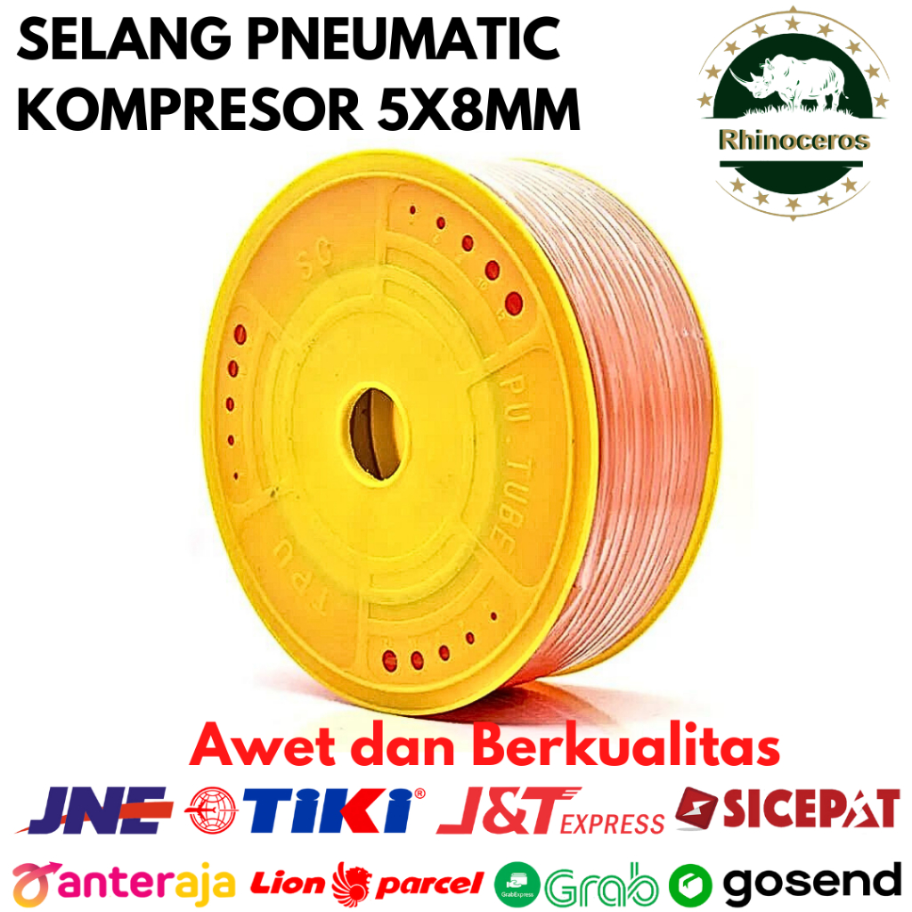 Selang Pneumatic Kompresor 8 x 5 mm Pneumatik Irigasi Sprayer 100m