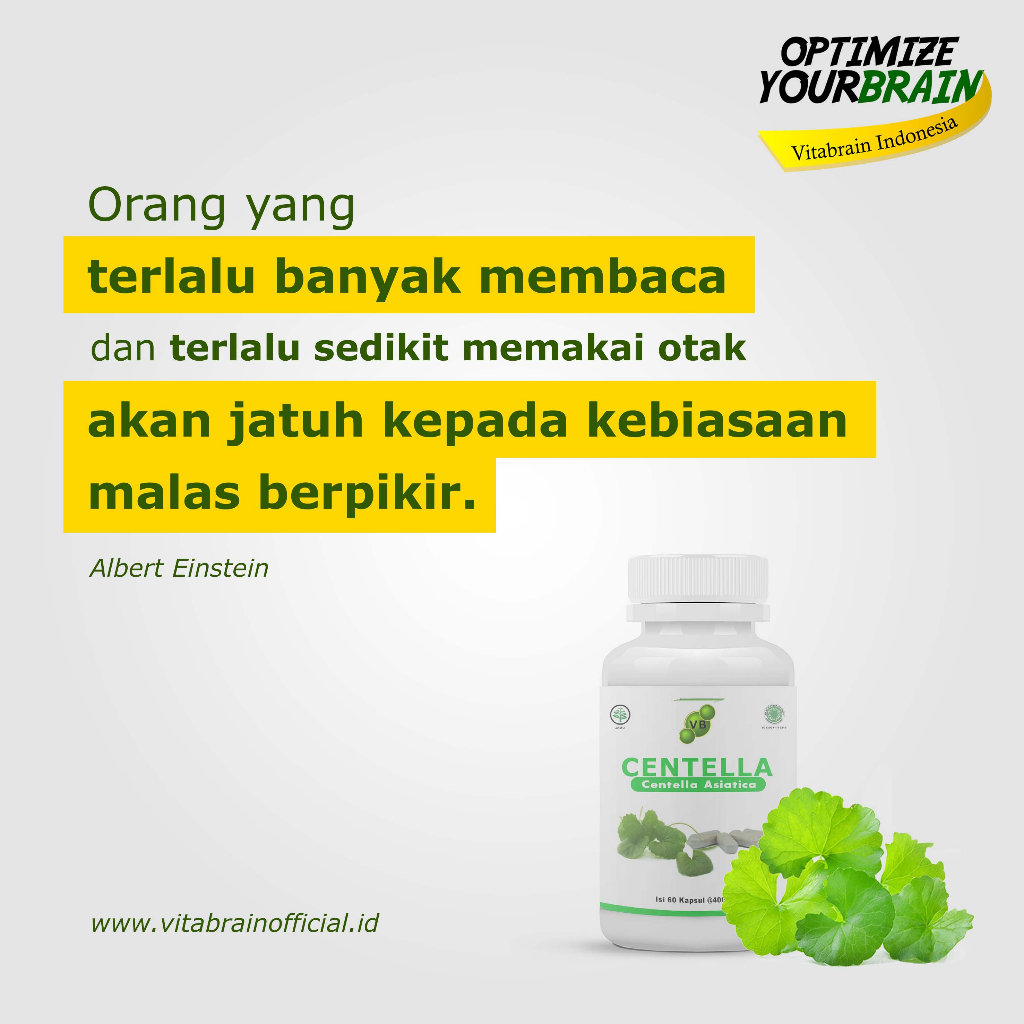 Vitamin otak Anak Dewasa suplemen Otak Vitabrain VB Centella Original Suplemen Agar Anak Cerdas Pintar Cepat Membentuk Otak Dan Daya Ingat Anak