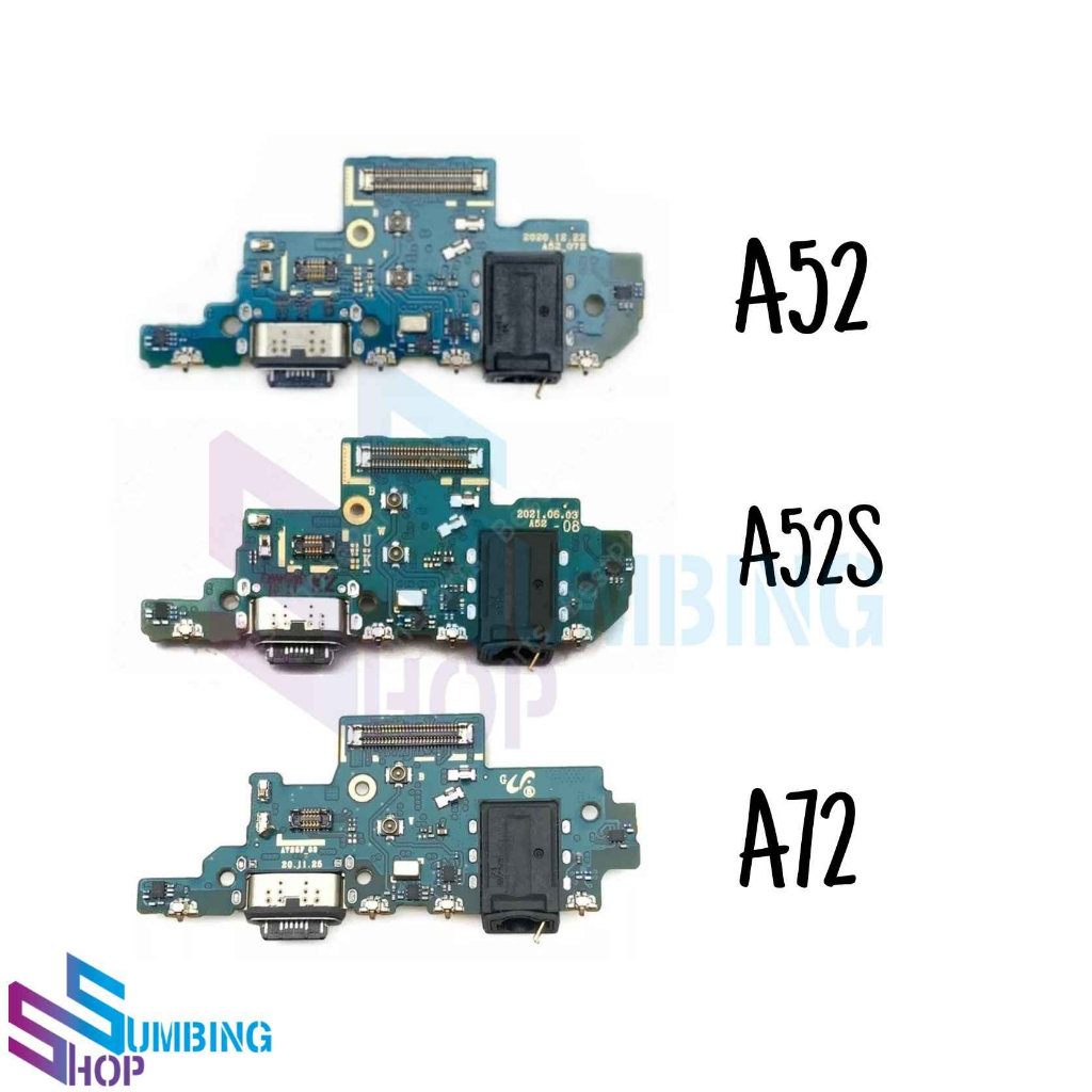 Konektor Charger Samsung A52 A52s A72 Pcb Board Usb Papan Cas Mic