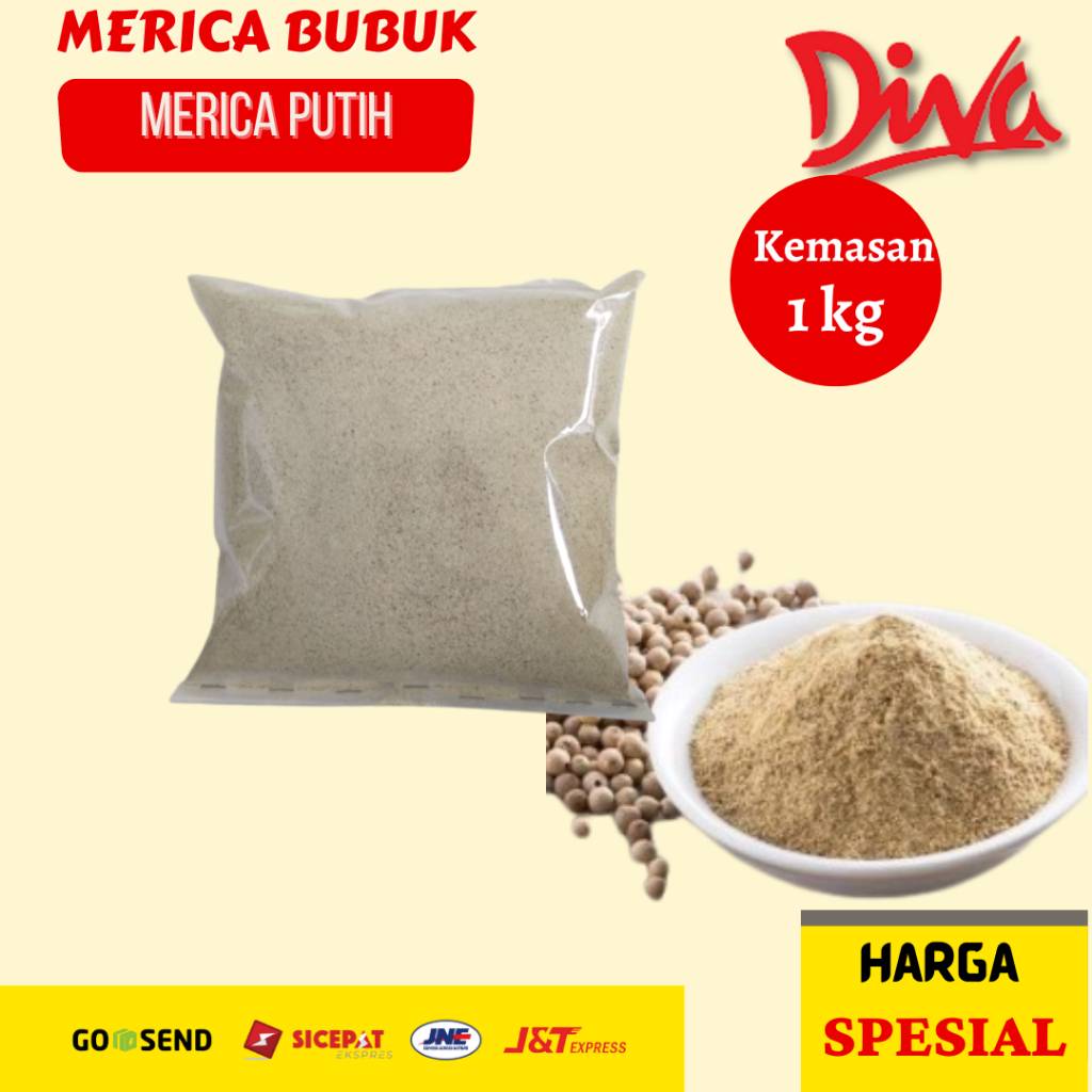 

Merica Bubuk Putih | Rempah | Merica Putih Halus