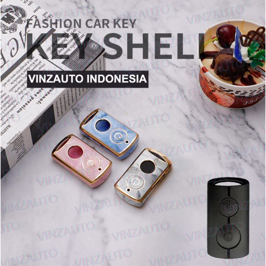 Premium Case Remote Keyless NMAX FAZZIO FILANO LEXI AEROX MOTIF JADE Bahan TPU HIGH QUALITY