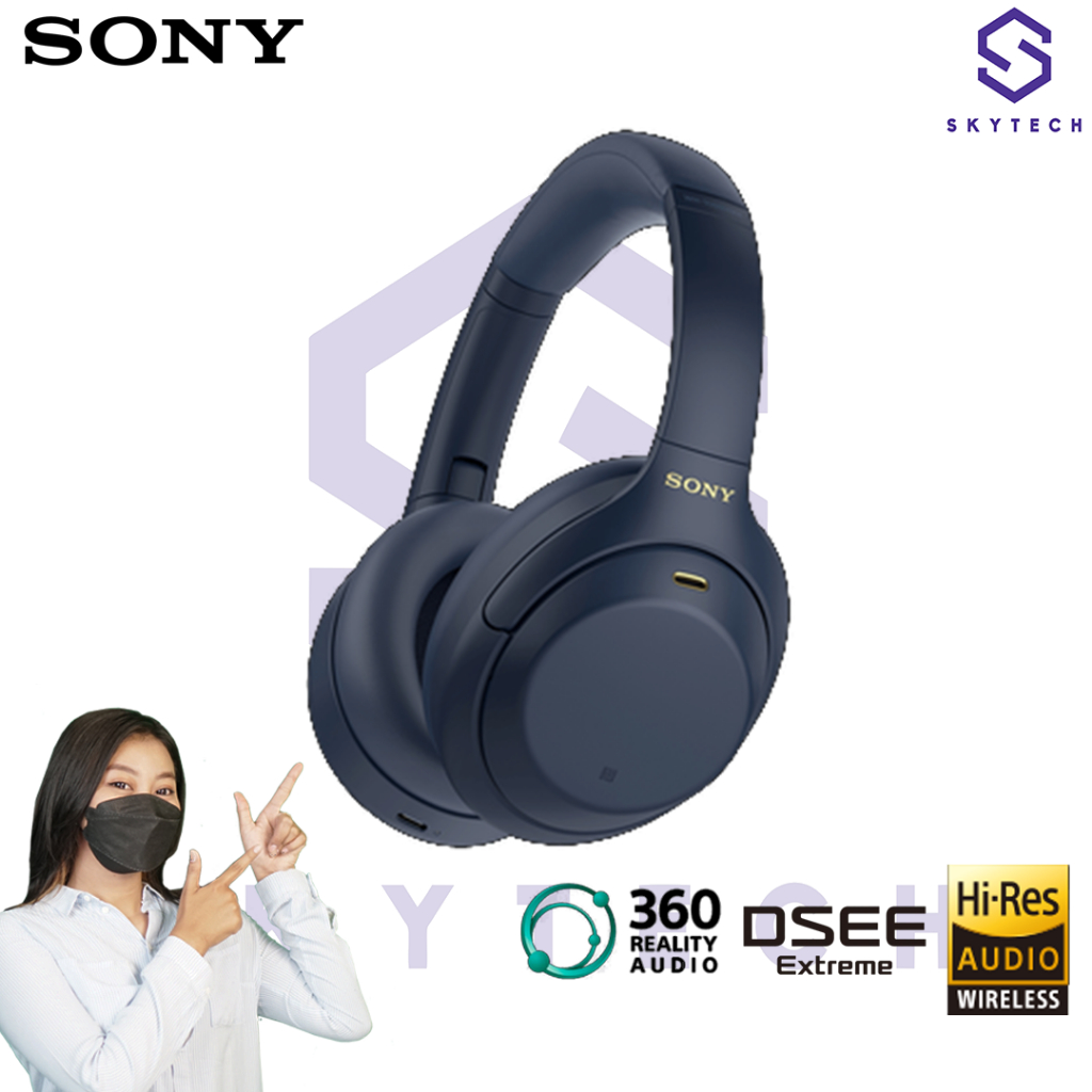 HEADSET BLUETOOTH SONY WH 1000XM4 BLACK ORIGINAL GARANSI RESMI