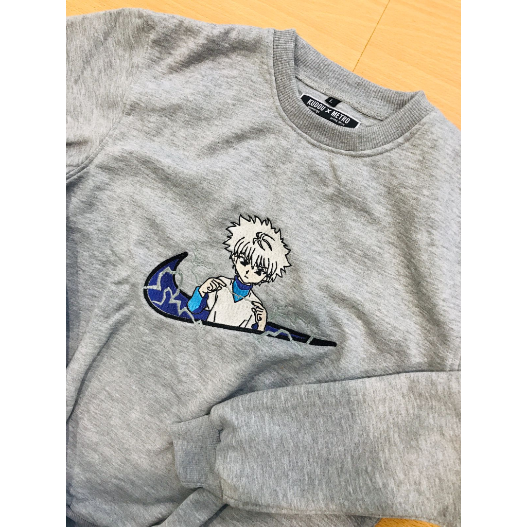 Crewneck Killua N*ke Embroidery Anime Hunter x Hunter Premium Unisex