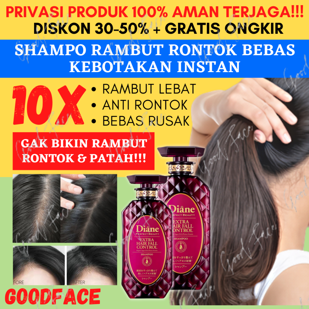 MOIST DIANE EXTRA HAIR FALL CONTROL SHAMPOO 450ML - SHAMPOO HAIR FALL