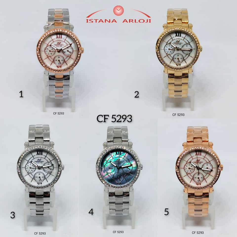 Jam Tangan Original Wanita Chronoforce CF 5293 Stainless