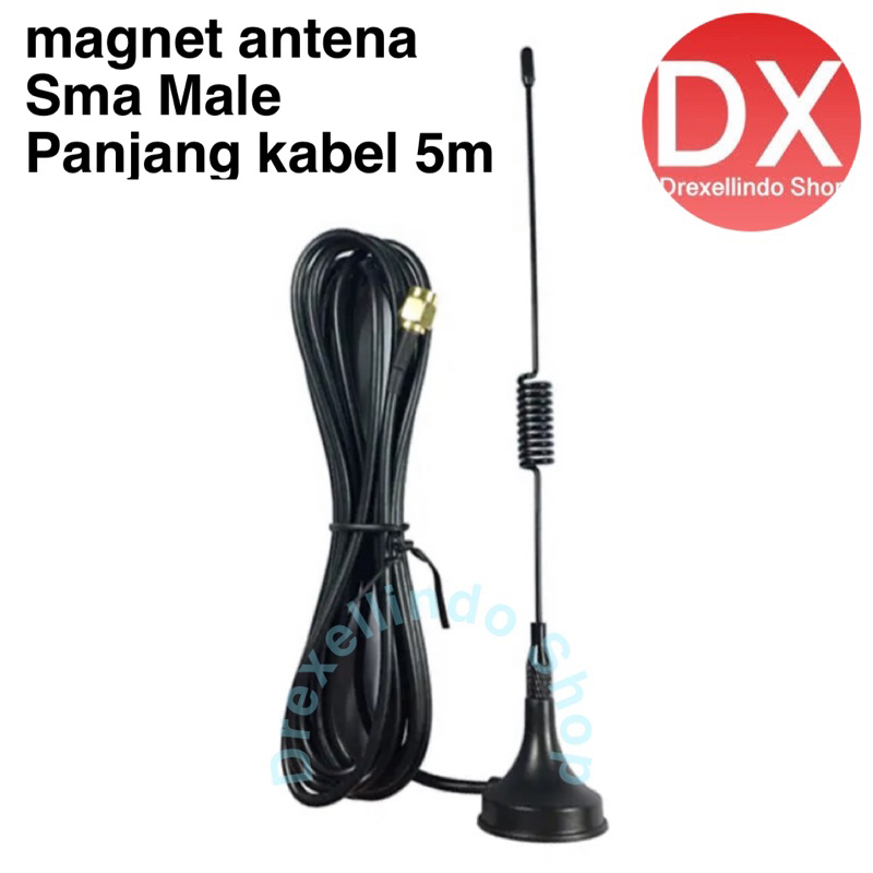 Antena Spiral Magnet Kabel 5 meter