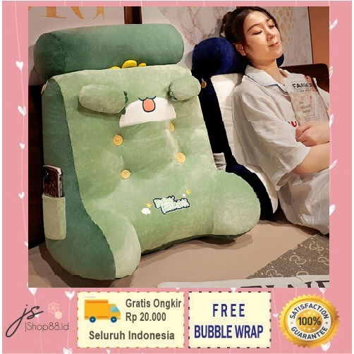 4 in 1 Segitiga Bantal + Guling Lembut Bagus untuk duduk istirahat Dapat Dilepas Dan Dicuci