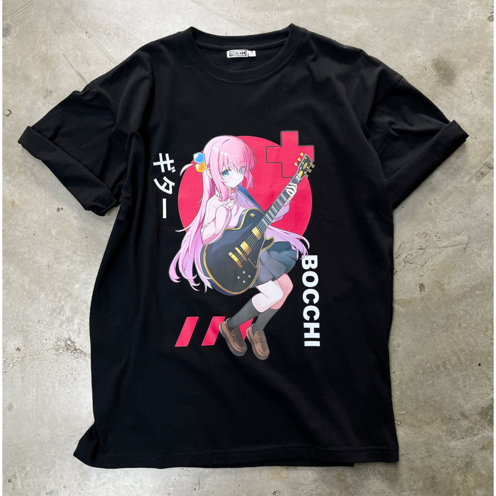 Tshirt Bocchi Guitar Kessoku Band Anime Manga Bocchi the Rock! Hitori Gotoh