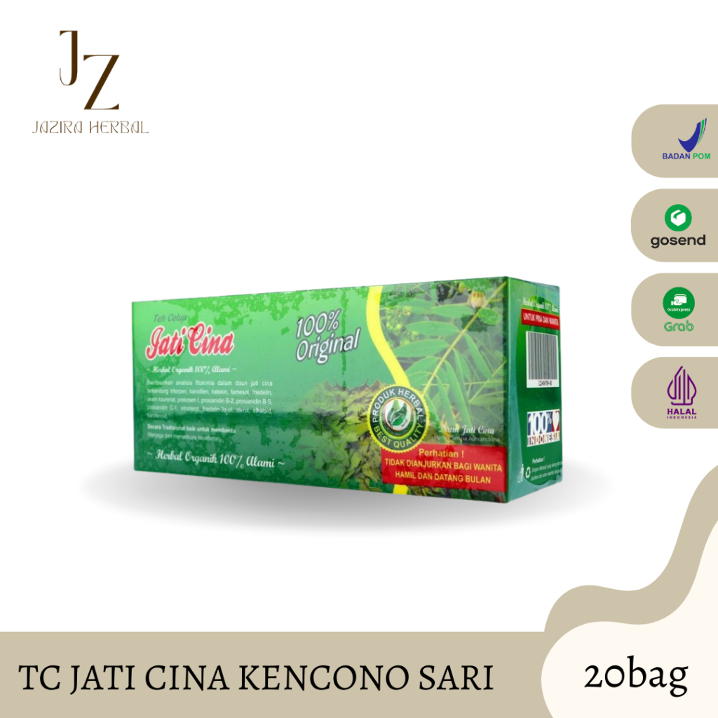 

TC JATI CINA - Teh Celup Kencono Sari Daun Jati Cina - 20 Bag