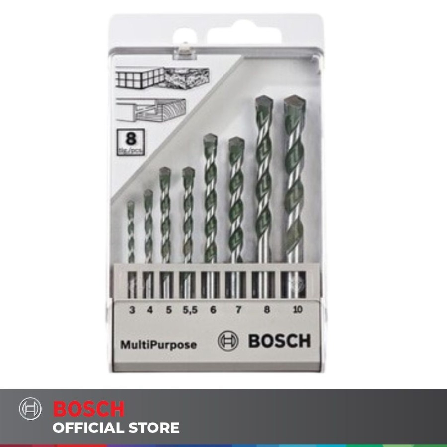 Mata Bor Bosch CYL 4 Multipurpose 8pcs (799) Bosch Official Store
