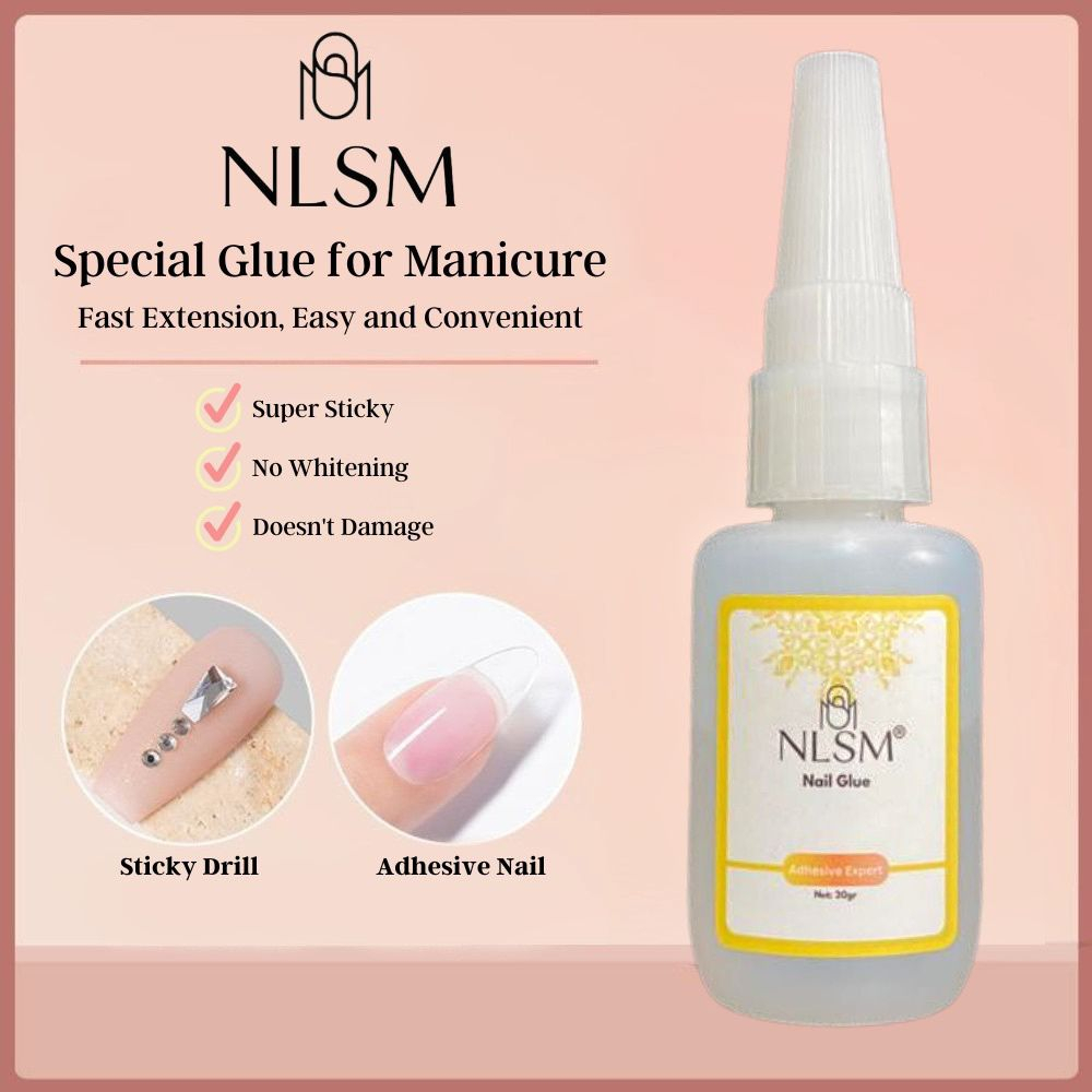 NLSM NAIL GLUE 20gr ADHESIVE EXPERT PROFESSIONAL PREMIUM / LEM CAIR KUKU PALSU LEM AKSESORIS NAIL ART