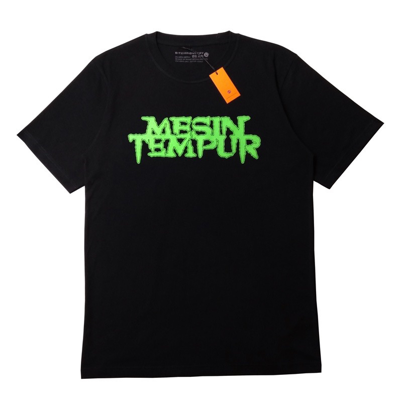 Mesin Tempur Font Green - Tshirt Mercandise Kaos Band Metal