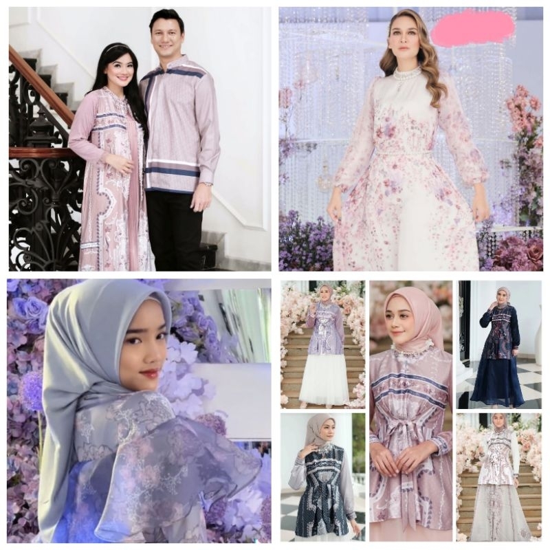 DELAROSA Dress DELAROSA Blouse LALUNA Dress LE FUJI Dress Signature Raya Collection by Vanilla Hijab