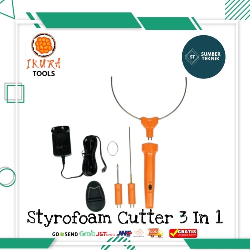 

IKURA SC601 Styrofoam Cutter 3 in 1 Alat Potong Pemotong Gabus Spon Hot Wire Cutter