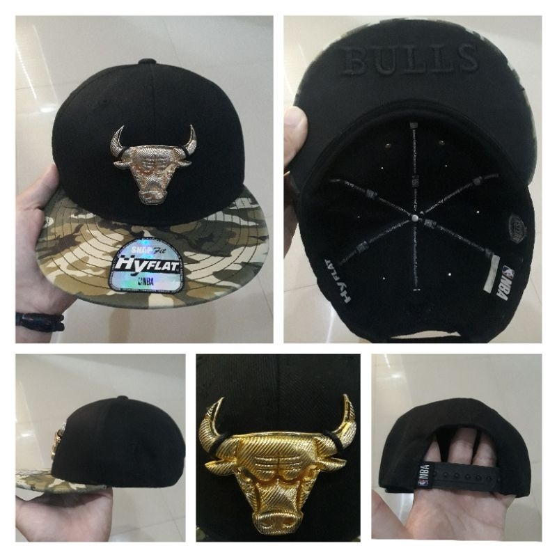 Topi chicago bulls besi NBA hyflat setelan