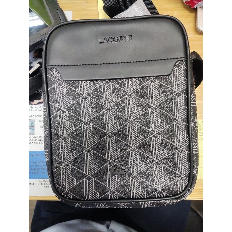 Lacoste Monogram Sling Bag Original