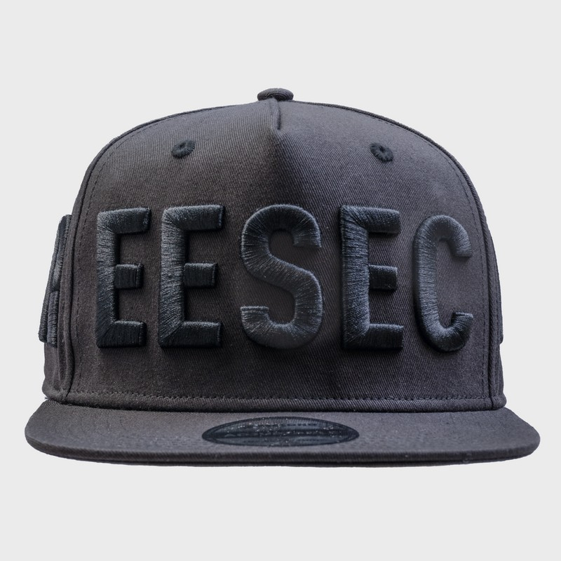 3Second Topi Snapback Pria Big Logo Men's Casual Hat Hitam 140123