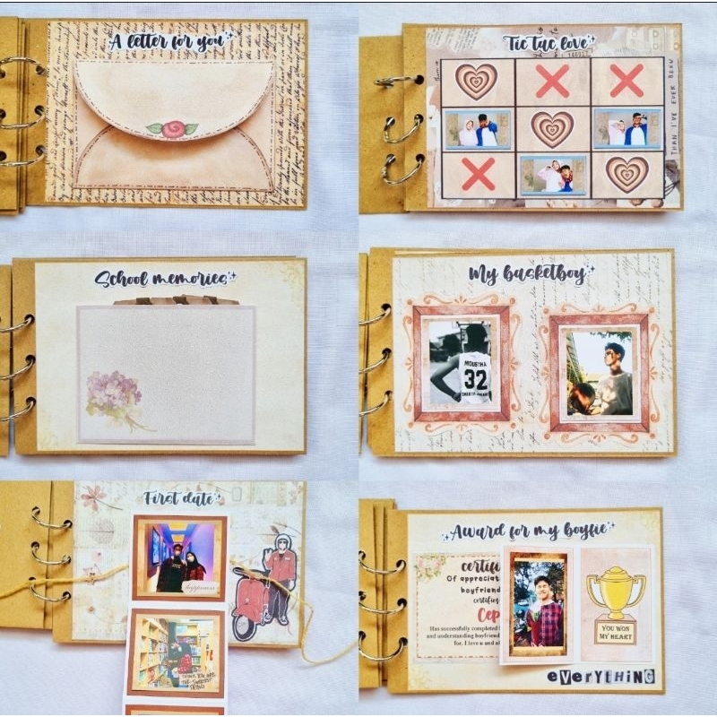 RB mini scrapbook / story book / album foto custom handmade aesthetic